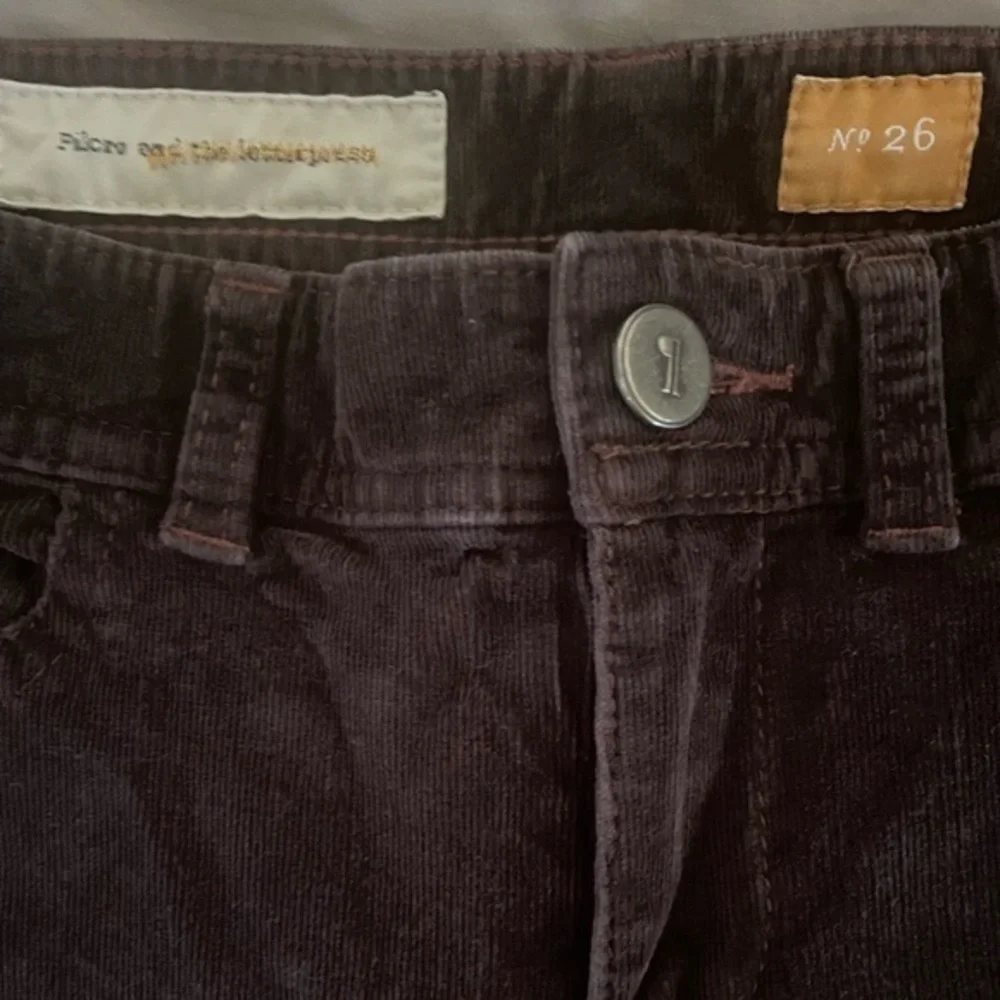 Anthropologie Pilcro Brown Serif Corduroy Pants Size 26 - Picture 6 of 9
